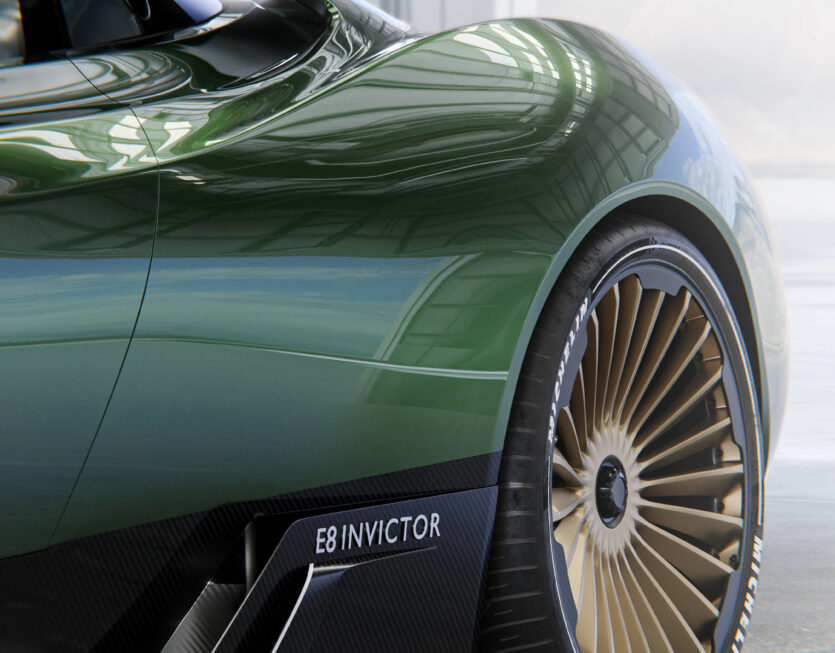 Spyker E8 Invictor rear fender, thesis project by Django temme